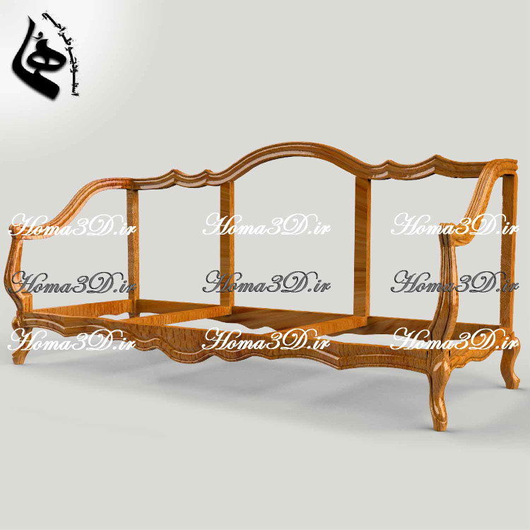 کاناپه ابزاری آبشاری بدون منبت – سبک فرانسوی، ساده اما مجلل