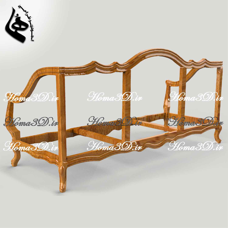 کاناپه ابزاری آبشاری بدون منبت – سبک فرانسوی، ساده اما مجلل