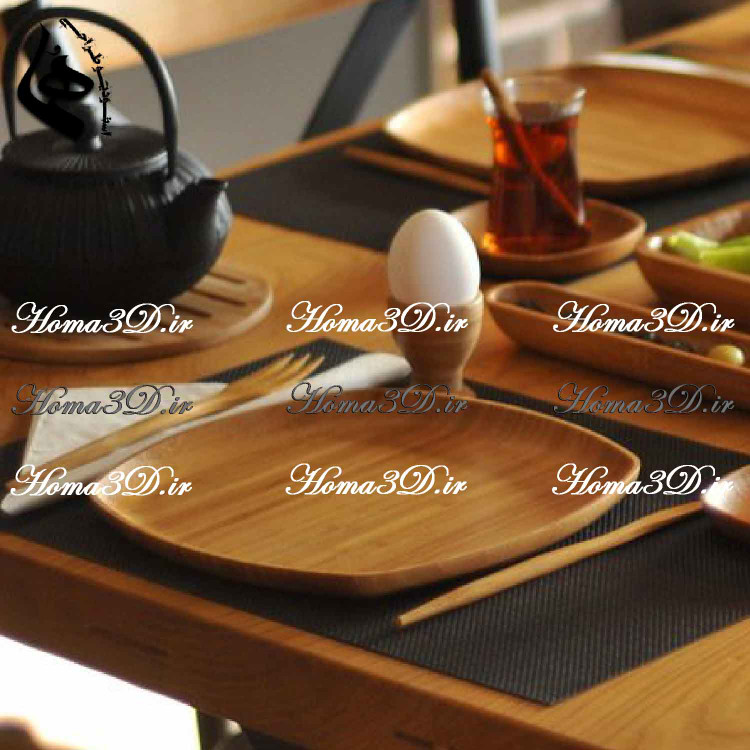 "فایل 3بعدی ظروف چوبی پلوخوری ، مناسب تولید با CNC. طراحی مهندسیشده توسط استودیو طراحی هما با ۱۲ سال تجربه."