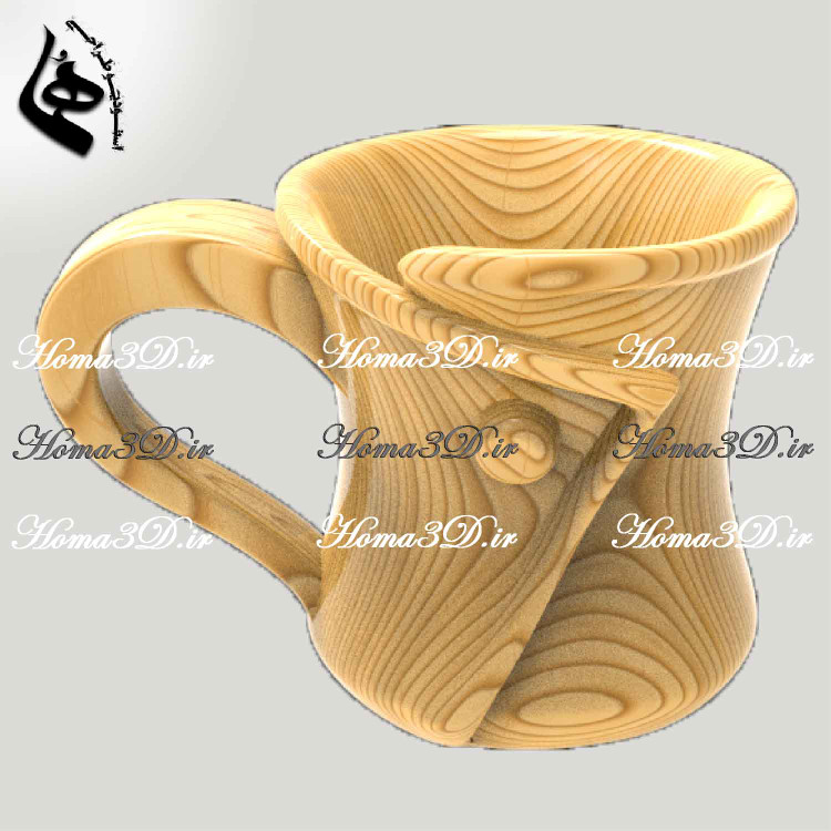 طراحی3بعدی کوکسا،ماگ،لیوان چوبی **کوکسا (لیوان چوبی) چیست؟ ۳ نکته مهم قبل از خرید + آموزش