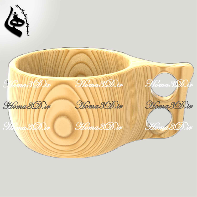 کوکسا چوبی طراحی3بعدی فایل های سه بعدی حرفه ای لیوان، ماگ و کوکسا | طراحی صنعتی برای تو