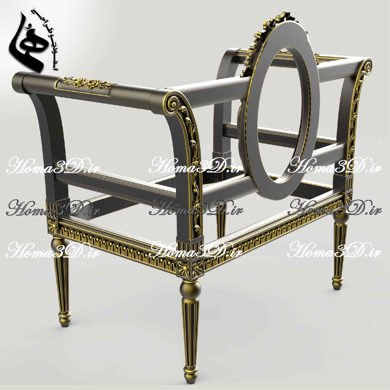 خرید مدل سه‌بعدی مبل منبتی خاص با فرمت STL و قالب‌های برش DXF و EPS برای اجرای دقیق با CNC چوب از استودیو طراحی هما با دانلود فوری.