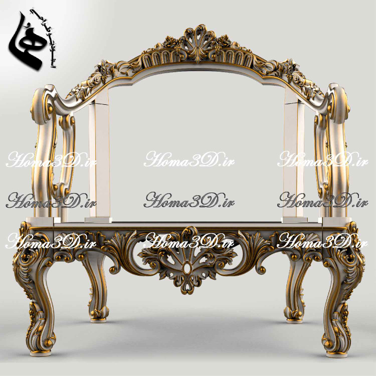 مدل سهبعدی مبل منبتی لوکس با فایل STL، قالبهای DXF و EPS برای اجرای دقیق با CNC چوب. ساخت از طراحان اصلی، دانلود فوری، محصولی از ایتالیا.