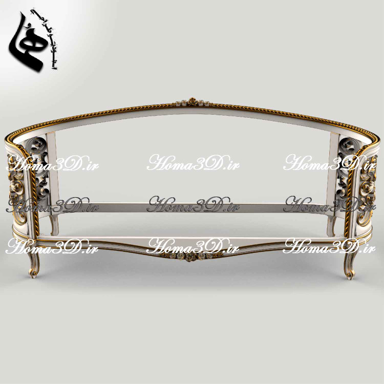 فایل طراحی سهبعدی کاناپه منبتی لوکس ایتالیایی مناسب اجرای سیانسی و برش لیزر با فرمت STL، DXF، EPS. ساخت استودیو طراحی هما، قابل دانلود فوری.