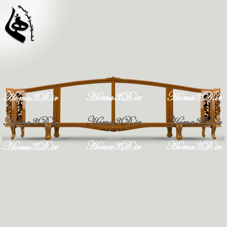 طراحی سهبعدی کاناپه منبتی کینگسایز ایتالیایی برای سیانسی و برش لیزری، با فرمت STL و DXF. قابل دانلود فوری از برند استودیو طراحی هما.