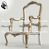 مدل سهبعدی مبل فرانسوی با طراحی دقیق و منبت ظریف، قابل اجرا با CNC روتاری و تخت، مناسب تولید مبل کلاسیک با فرمت STL.