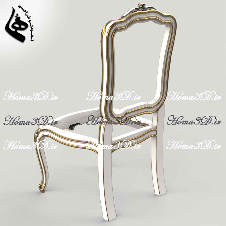 مدل سهبعدی صندلی کلاسیک با طراحی منبت، خروجی STL و فایلهای برش، مناسب تولید با چوب و CNC تخت و روتاری در ابعاد دقیق و مهندسیشده.