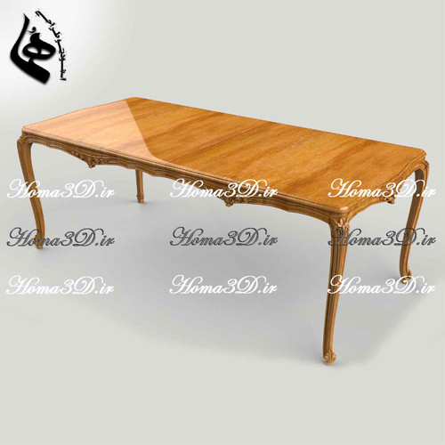 میزناهارخوری منبتی چوبی مکعبی مخصوص تولید با CNC، طراحی حرفهای، قالب آماده و سودآور برای تولیدکنندگان مبلمان کلاسیک و صادراتی.