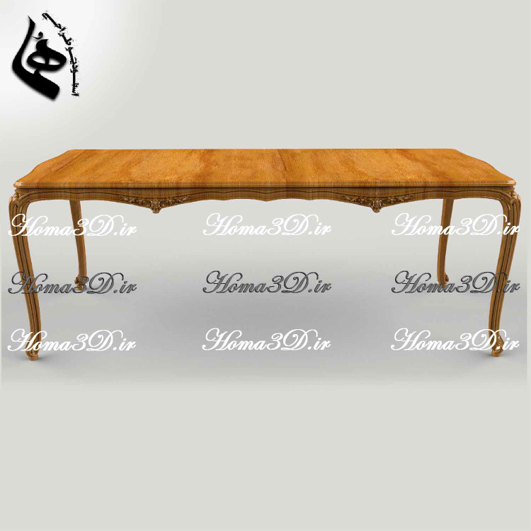 میزناهارخوری منبتی چوبی مکعبی مخصوص تولید با CNC، طراحی حرفهای، قالب آماده و سودآور برای تولیدکنندگان مبلمان کلاسیک و صادراتی.