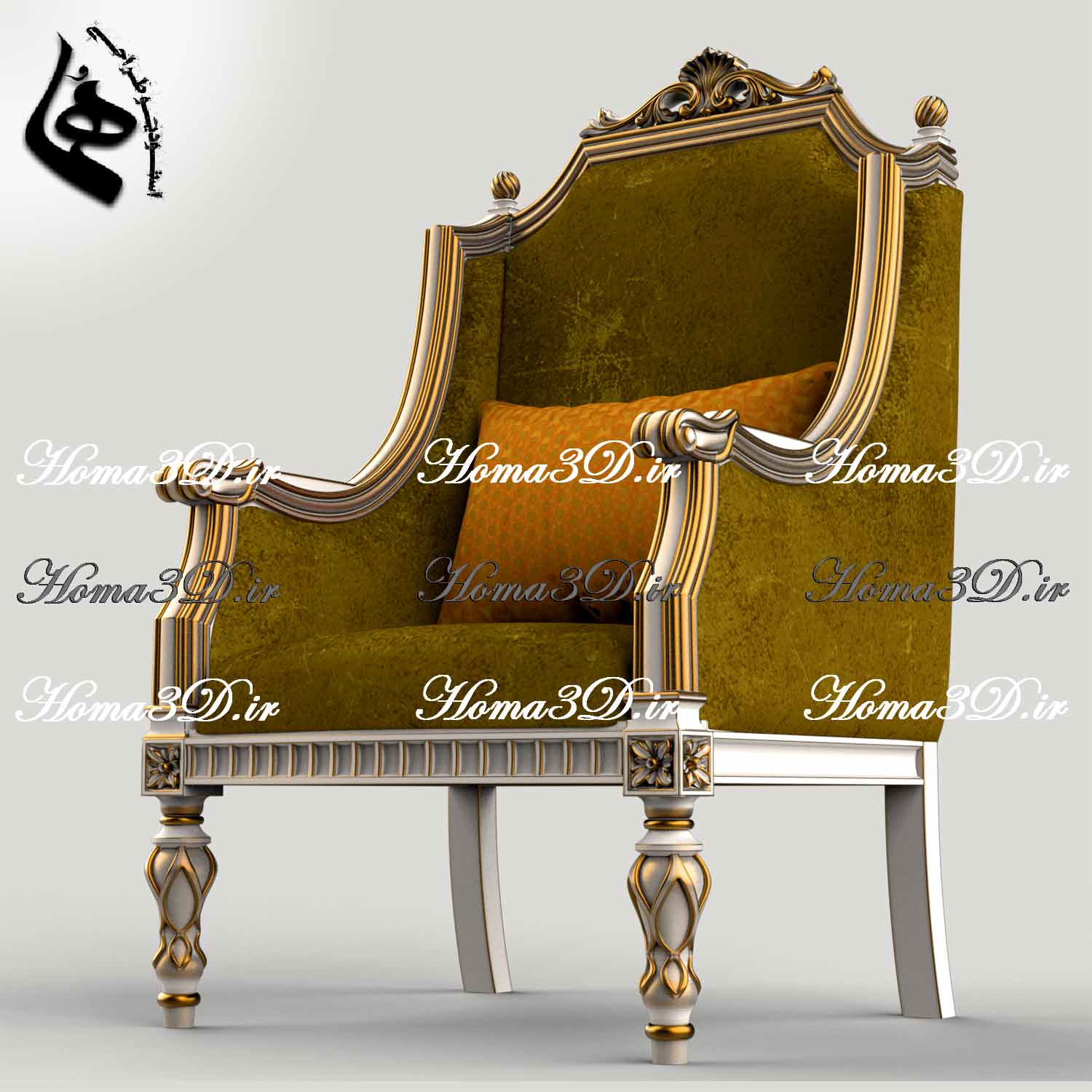 خرید فایل ۳بعدی مبلمان کلاسیک قابل اجرا با CNC | حرفه‌ای، سریع، دقیق