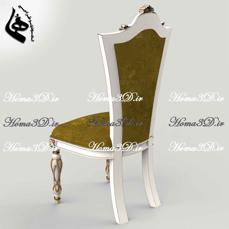 صندلی منبتی با طراحی ۳بعدی و قالبکشی دقیق، آماده اجرا با CNC، انتخابی حرفهای برای تولیدکنندگان مبلمان لوکس از استودیو هما.