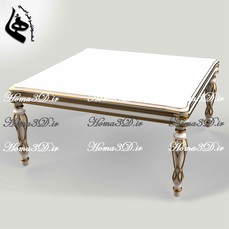 طراحی سهبعدی میز جلو مبلی ابزارخورده با قالبکشی دقیق، آماده اجرا با CNC، قابل دانلود از استودیو طراحی هما، ویژهی تولیدکنندگان حرفهای مبلمان.