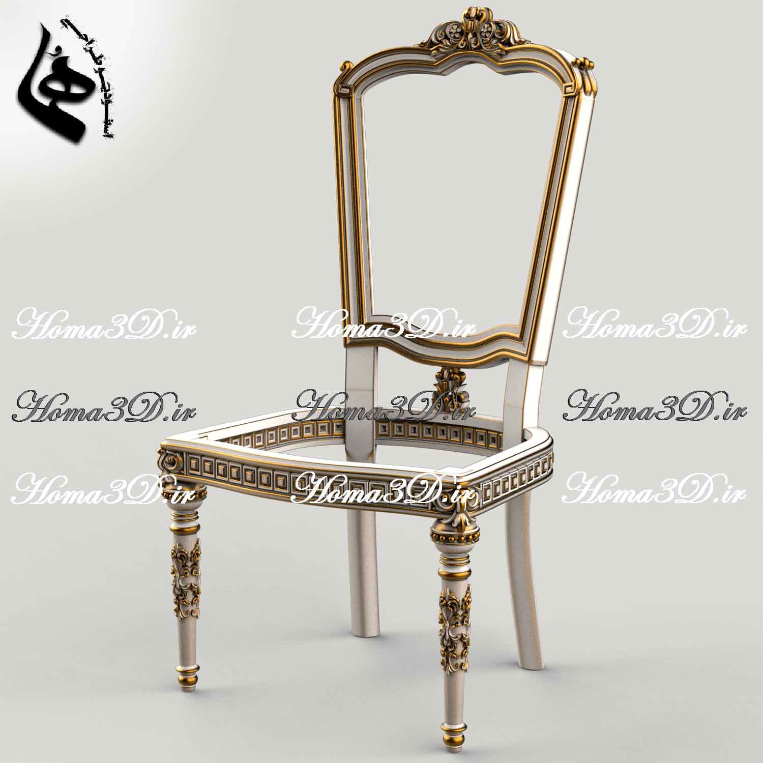 فایل سه‌بعدی مبلمان لوکس قابل اجرا با CNC، طراحی شده با فرمت STL برای تولید نجاری حرفه‌ای، همراه با قالب برش لیزری و دانلود سریع.