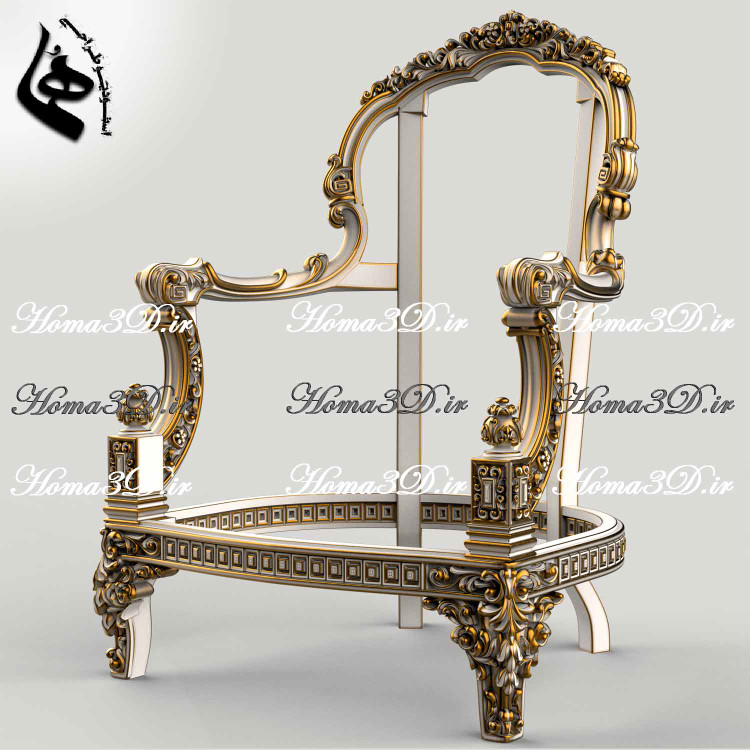 مدل سهبعدی مبل منبتی تمام چوب با طراحی لوکس ترکیهای، مناسب CNC تخت و روتاری، همراه فایل قالبگیری و دانلود سریع از استودیو طراحی هما.