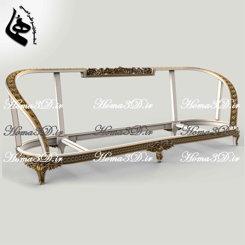 فایل سهبعدی کاناپه گرد با طراحی خاص و قالب جدید، مناسب تولید نجاری با CNC تخت و روتاری، قابل دانلود فوری از استودیو طراحی هما.