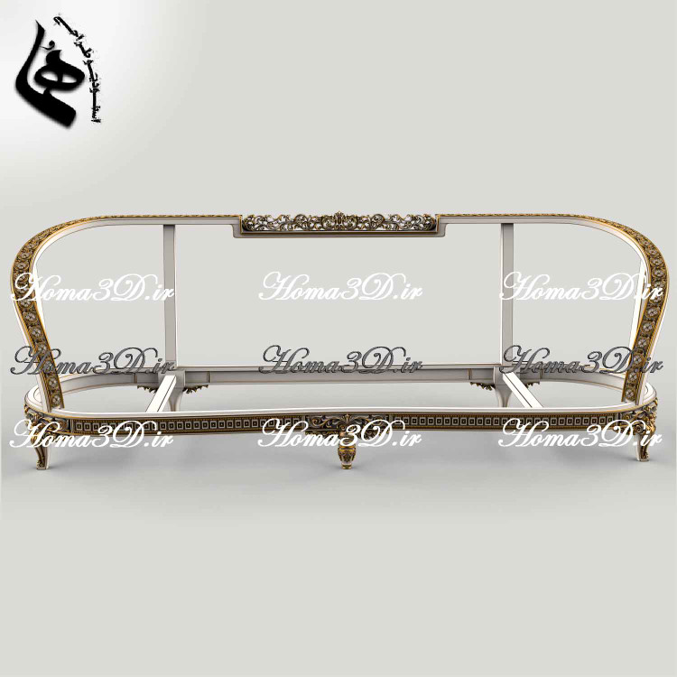 فایل سهبعدی کاناپه گرد با طراحی خاص و قالب جدید، مناسب تولید نجاری با CNC تخت و روتاری، قابل دانلود فوری از استودیو طراحی هما.