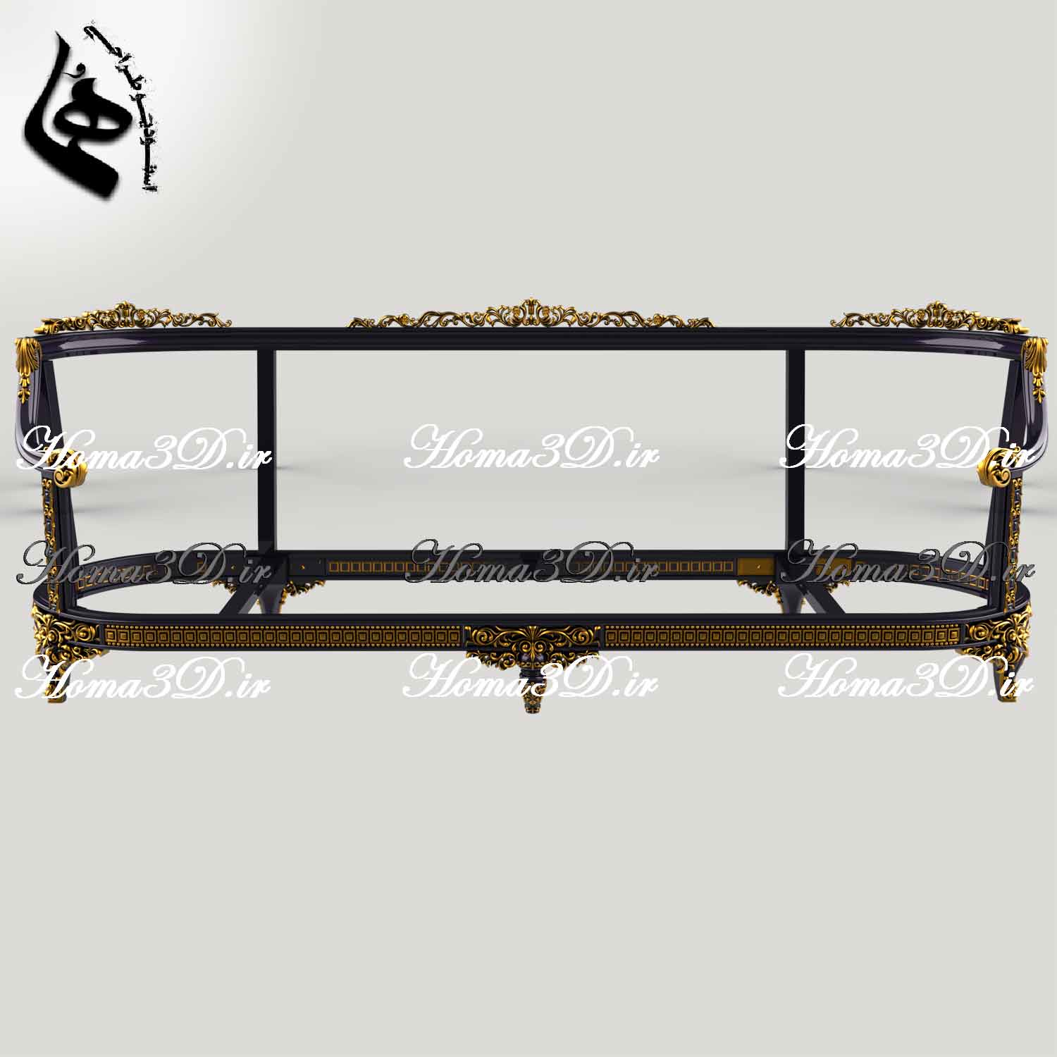 کاناپه مستطیلی با طراحی دقیق و فایل STL، مناسب اجرای نجاری با CNC تخت و روتاری. دانلود سریع از استودیو هما با قالب برش EPS و DXF.