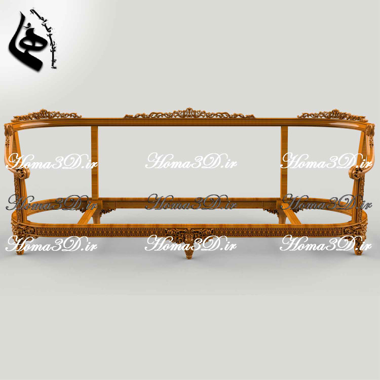 کاناپه مستطیلی با طراحی دقیق و فایل STL، مناسب اجرای نجاری با CNC تخت و روتاری. دانلود سریع از استودیو هما با قالب برش EPS و DXF.