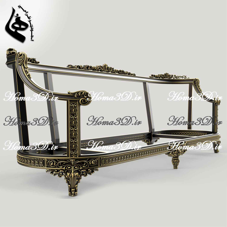 کاناپه مستطیلی با طراحی دقیق و فایل STL، مناسب اجرای نجاری با CNC تخت و روتاری. دانلود سریع از استودیو هما با قالب برش EPS و DXF.