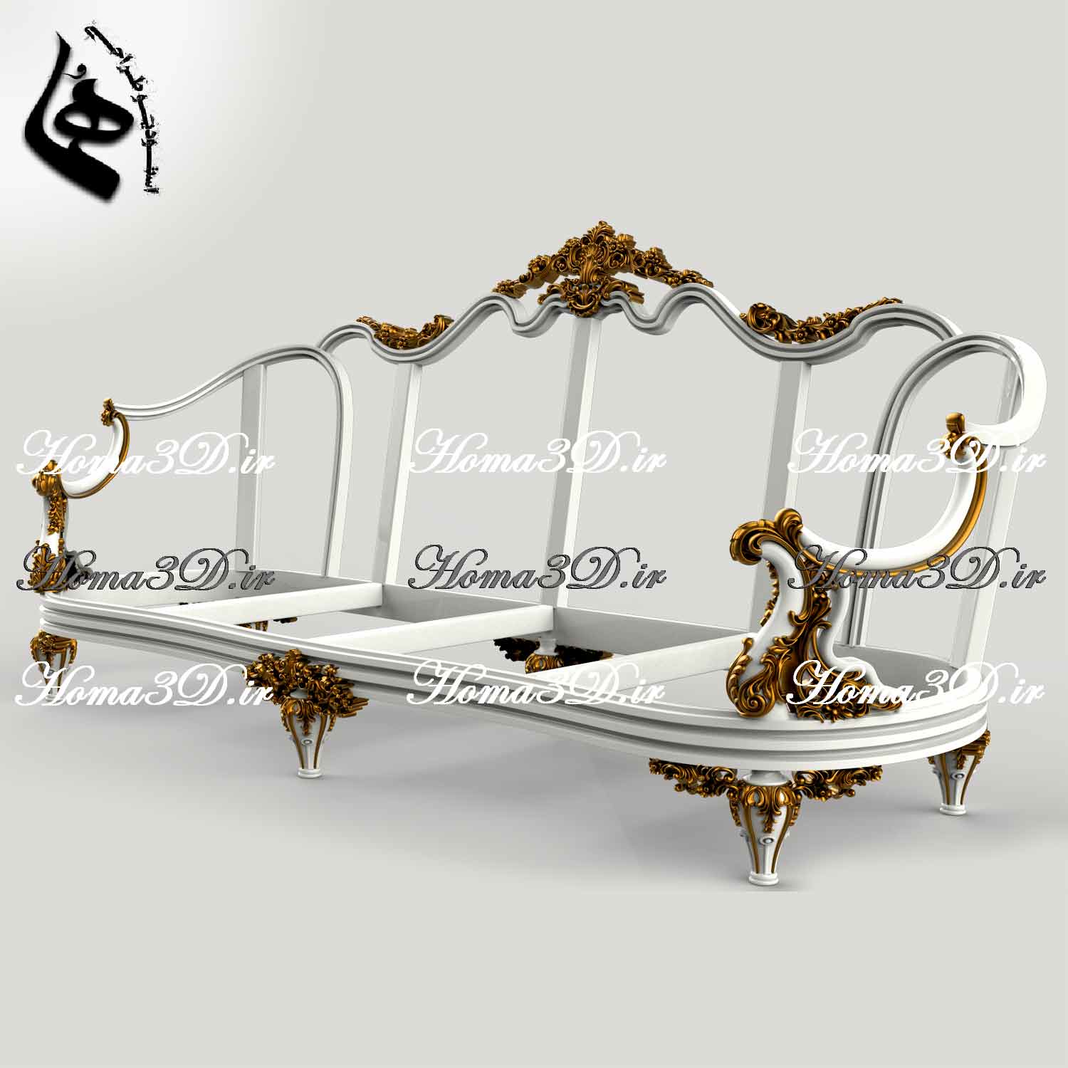 ست کامل مبلمان کلاسیک تمام منبت ژورنالی قابل اجرا روی چوب راش