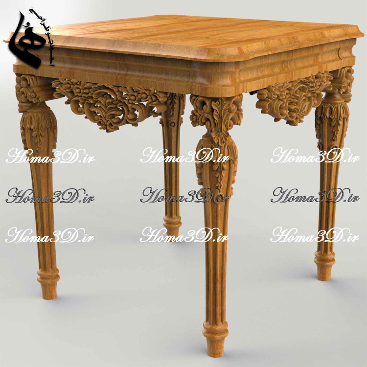 میز عسلی چوبی منبتی؛ ظرافت در جزئیات، سرعت در تولید