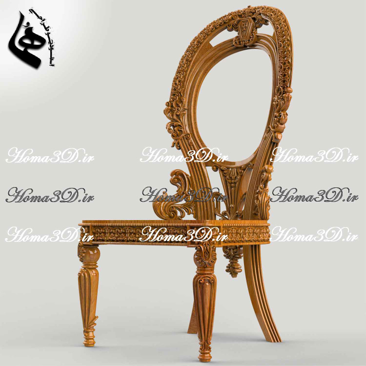 طراحی دقیق صندلی چوبی ویژه CNC | از ایده تا اجرا با بیشترین بازده