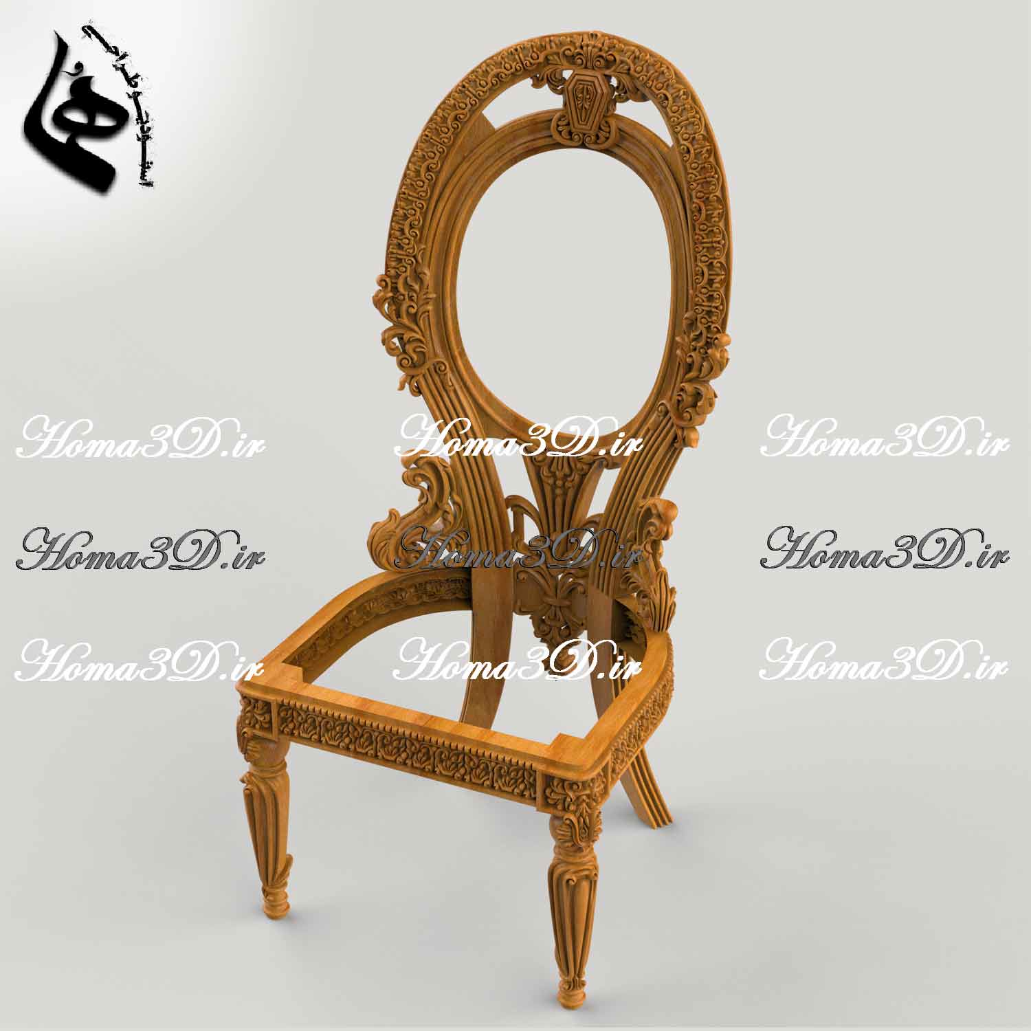 طراحی دقیق صندلی چوبی ویژه CNC | از ایده تا اجرا با بیشترین بازده