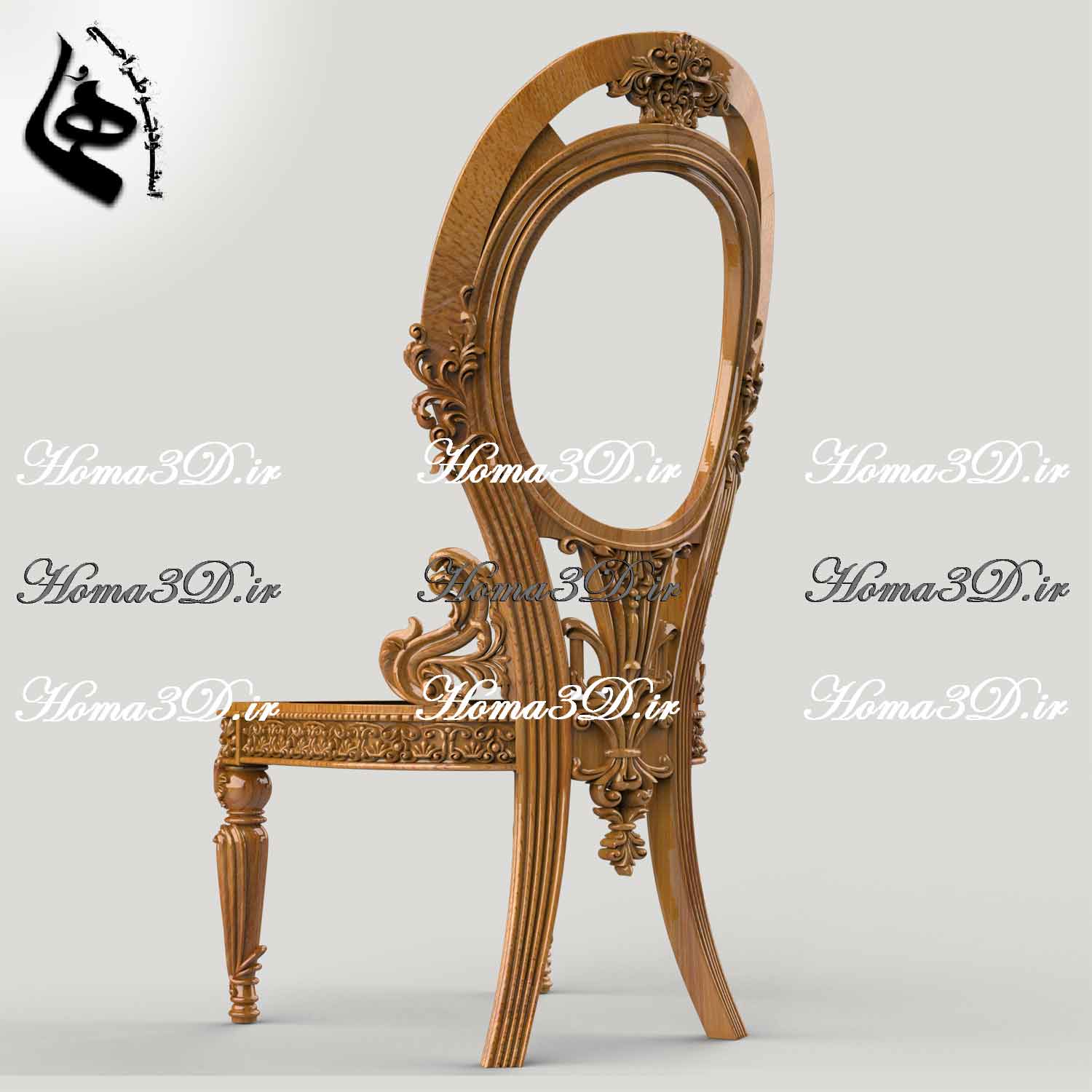 طراحی دقیق صندلی چوبی ویژه CNC | از ایده تا اجرا با بیشترین بازده