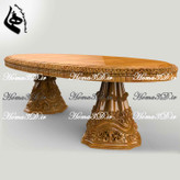 میزناهارخوری منبتی گلدانی میز غذاخوری گلدانی تمام منبت ژورنالی ترکیهای | اوج ظرافت