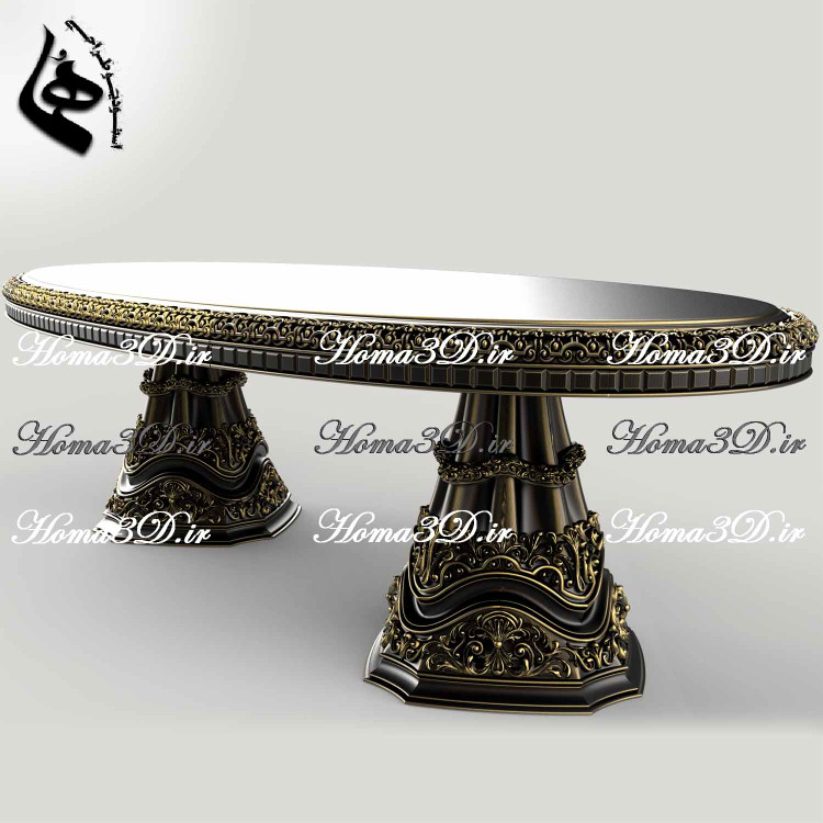 میزناهارخوری منبتی گلدانی میز غذاخوری گلدانی تمام منبت ژورنالی ترکیهای | اوج ظرافت