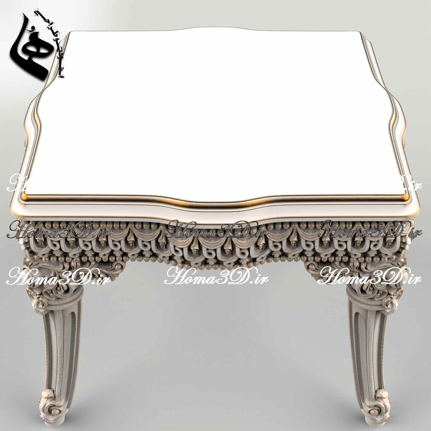 میزعسلی تاتلیس ​​​​​​​طراحی ۳بعدی مدل میز عسلی تاتلیس – منبت اصلی و ژورنالی ویژه تولید CNC