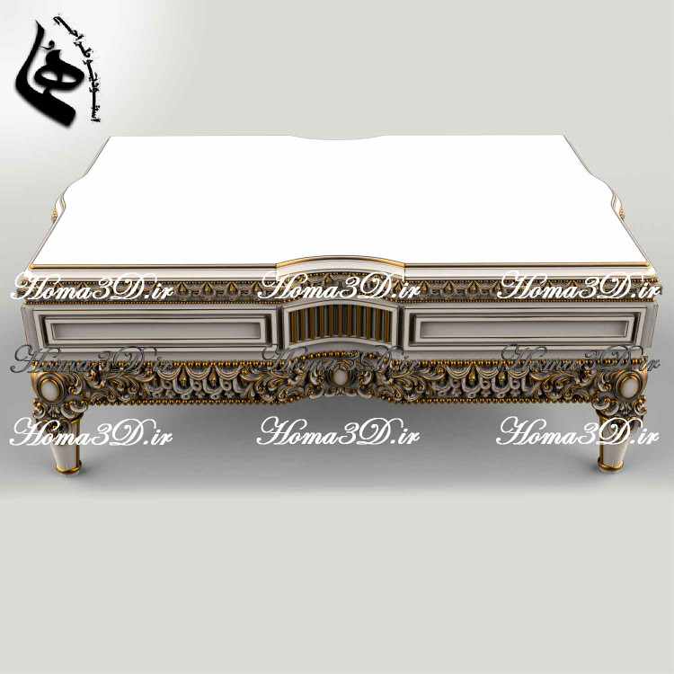 میزجلومبلی باکسی تاتلیس طراحی ۳بعدی مدل میزجلومبلی باکسی تاتلیس منبت اصلی