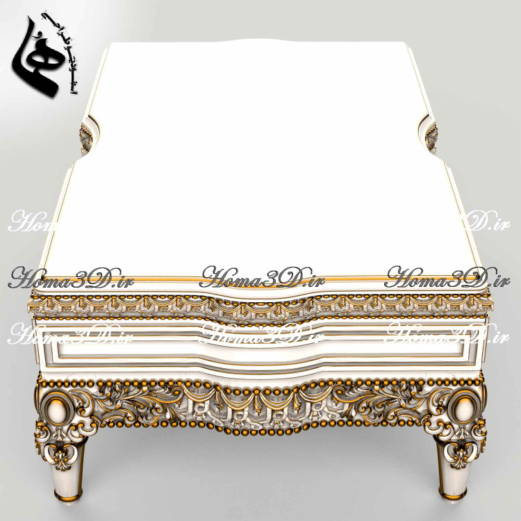 میزجلومبلی باکسی تاتلیس طراحی ۳بعدی مدل میزجلومبلی باکسی تاتلیس منبت اصلی