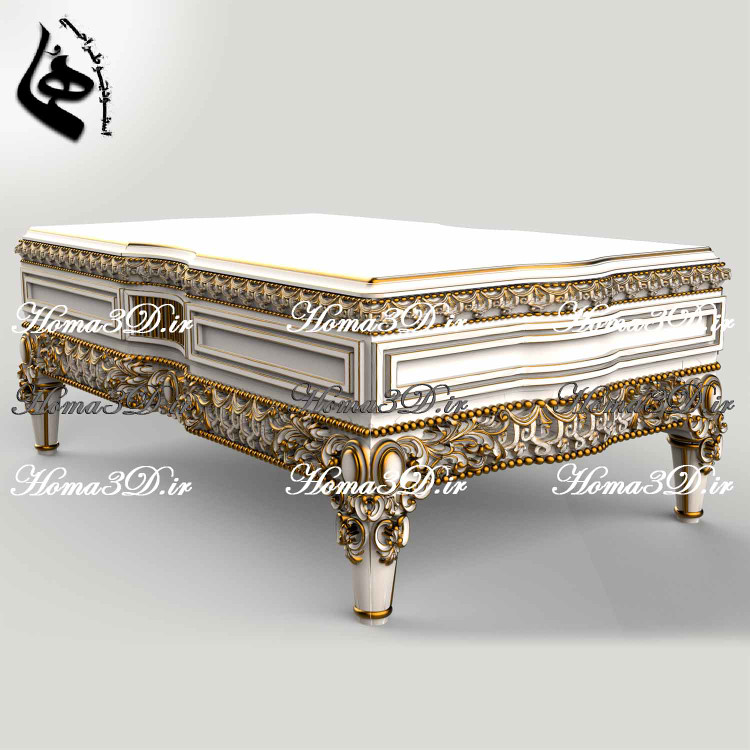 میزجلومبلی باکسی تاتلیس طراحی ۳بعدی مدل میزجلومبلی باکسی تاتلیس منبت اصلی