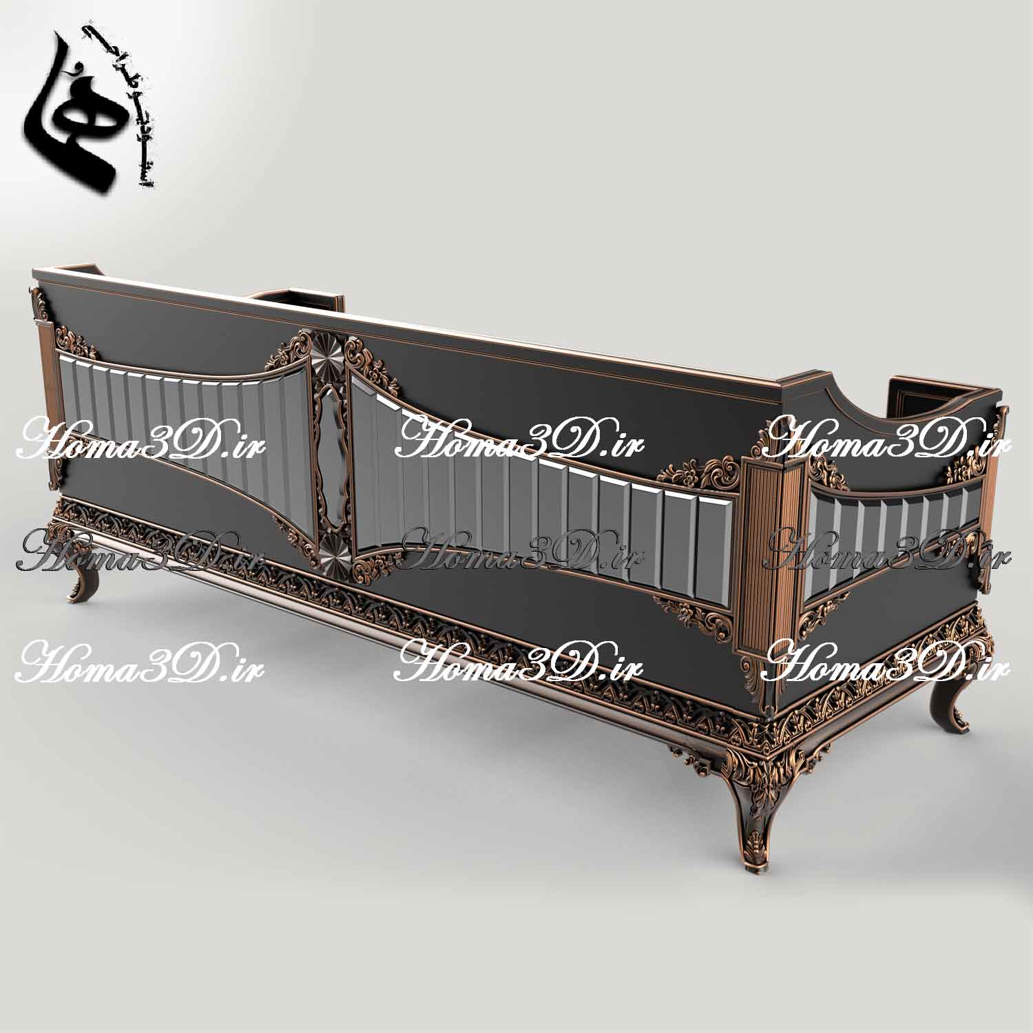 آبجکت مبلمان کلاسیک مایا | دانلود آبجکت مبلمان تمام منبتی ژورنالی ترکیه (اتوکد + CNC)