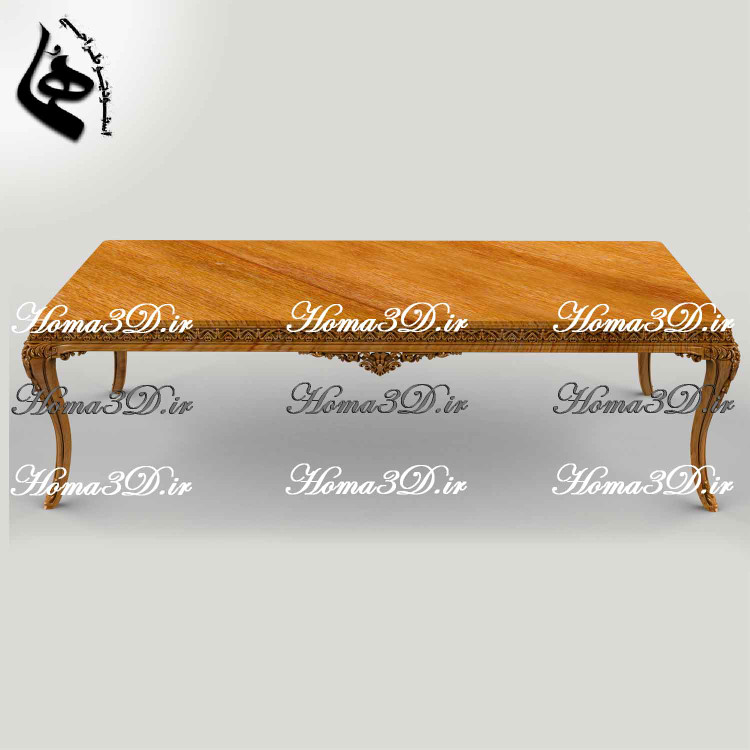 میز ناهارخوری و غذاخوری تمام منبت مستطیلی – ویژه فضاهای مسکونی لوکس