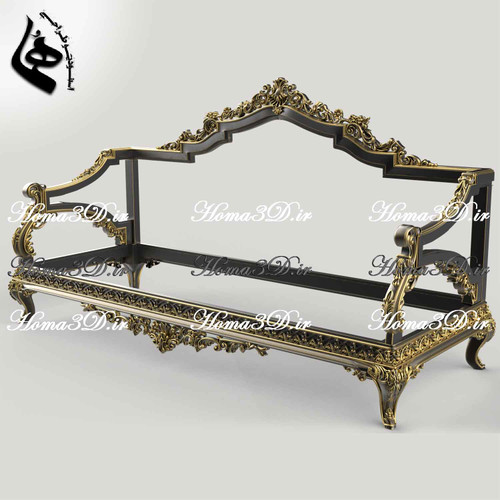 کاناپه چوبی منبتی | طراحی ژورنالی بهروز ویژه تولید با CNC | خرید فایل سهبعدی STL