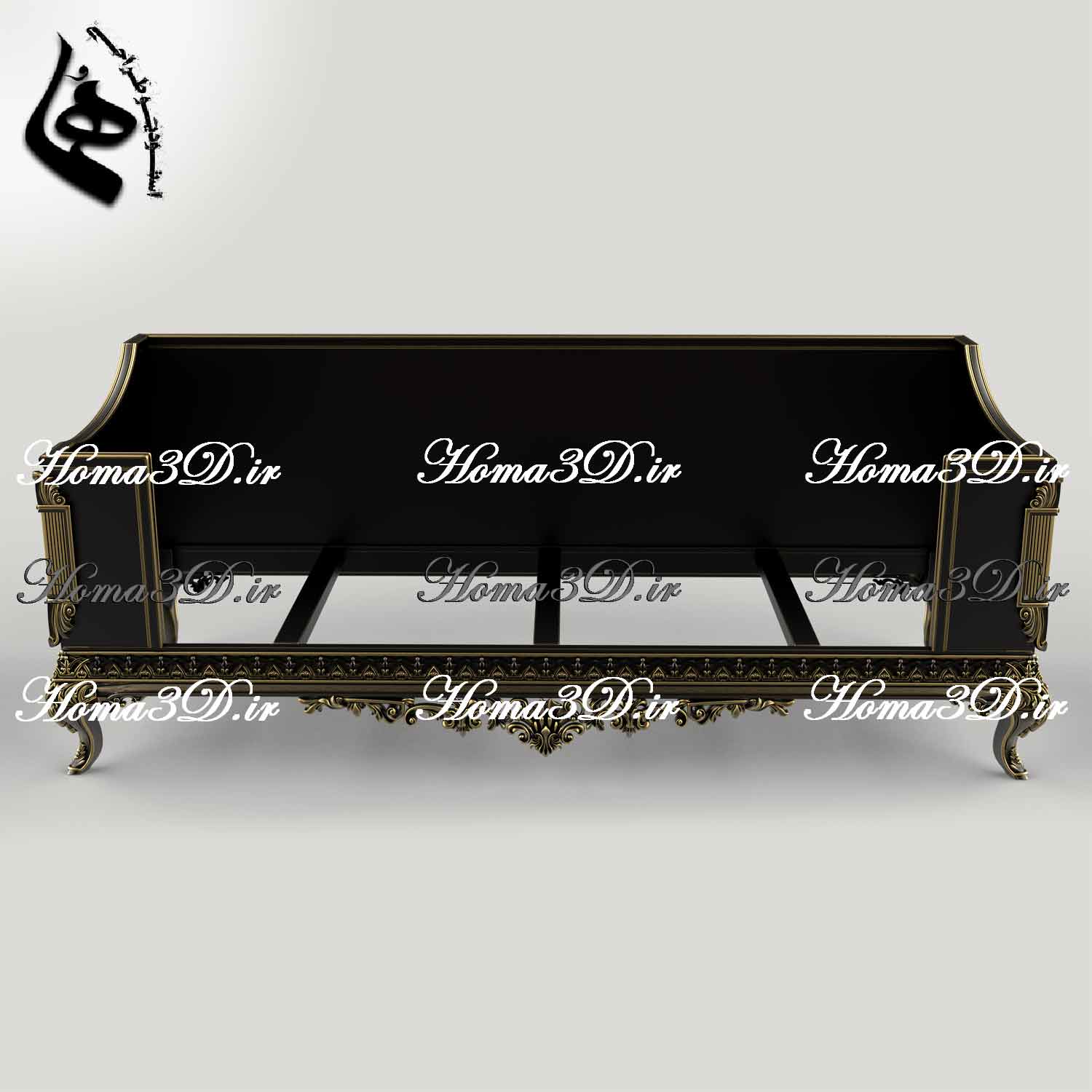 کاناپه چستر منبتی چستر و کاناپه باکسی منبت‌دار دو‌رو – طرح جدید ژورنالی | خرید فایل STL