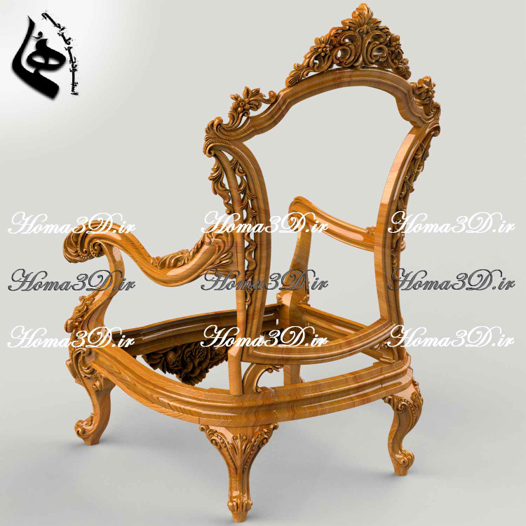خرید فایل سهبعدی نجاری برای CNC با فرمت STL همراه با فایل قالبگیری DXF