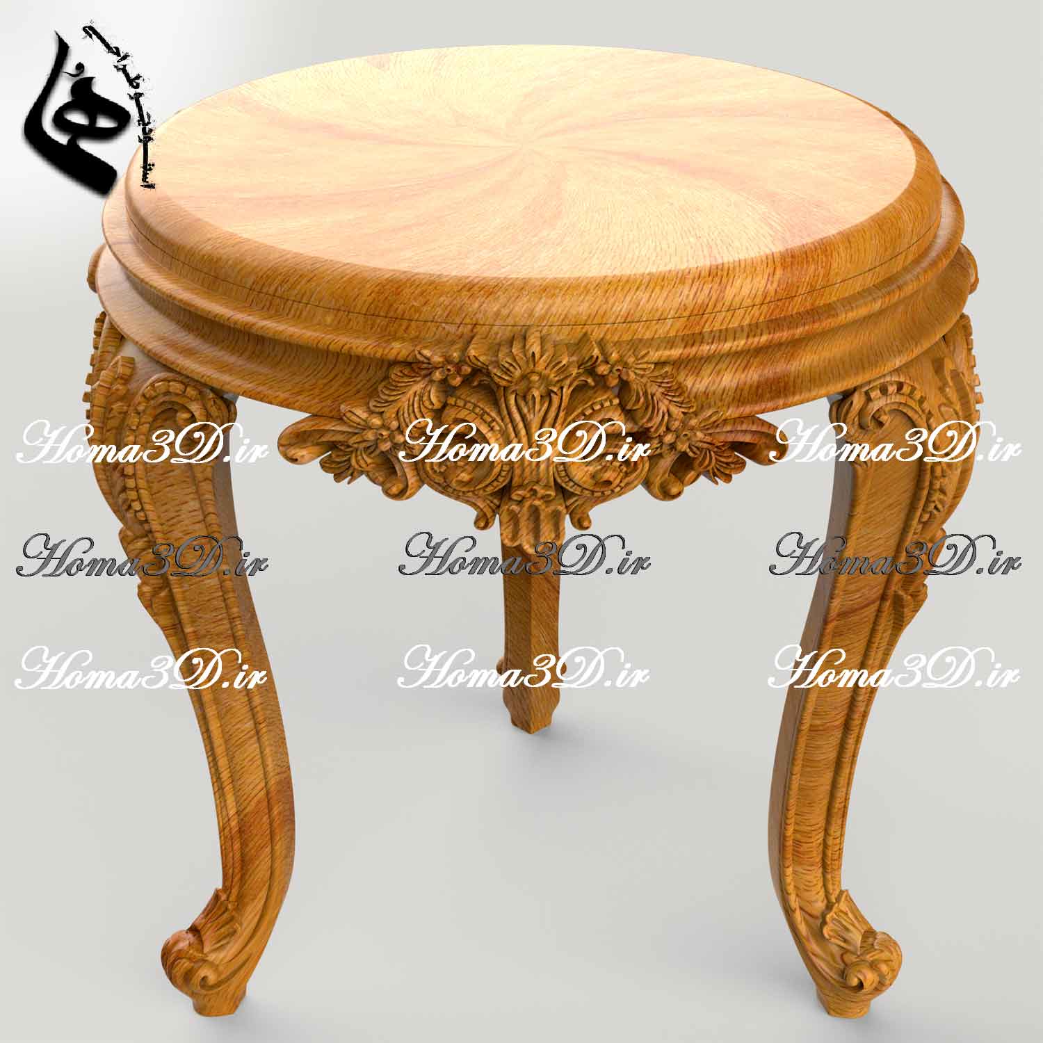 خرید فایل سه‌بعدی نجاری برای CNC با فرمت STL همراه با فایل قالب‌گیری DXF
