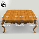 میزجلومبلی منبتی سلطنتی-طراحی ۳بعدی منبت – منبتکاری سنتی و کامپیوتری – تولید با CNC تخت و