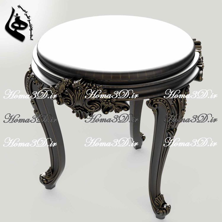 میزعسلی منبتی سلطنتی- مدل سهبعدی میز عسلی ژورنالی ترکیه ترکیب هنر منبت سنتی و تکنولوژی C