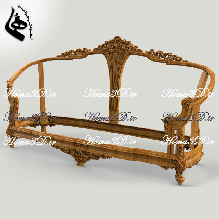 کاناپه منبتی سلطنتی-طراحی منبت کاناپه لوکس ژورنالی