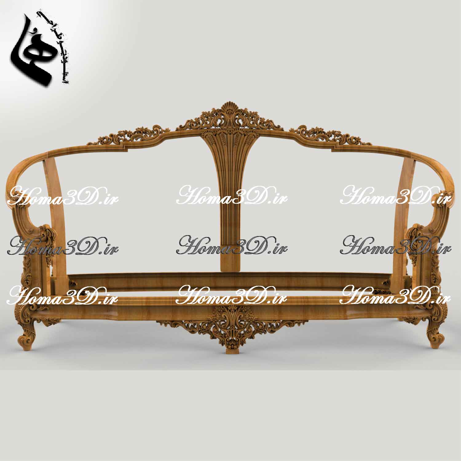 کاناپه منبتی سلطنتی-طراحی منبت کاناپه لوکس ژورنالی