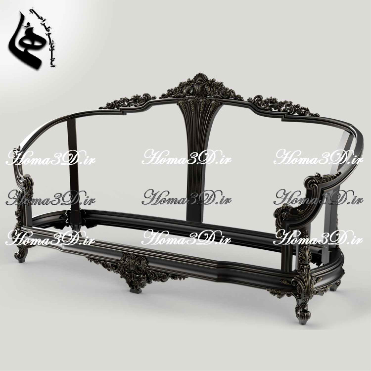 کاناپه منبتی سلطنتی-طراحی منبت کاناپه لوکس ژورنالی