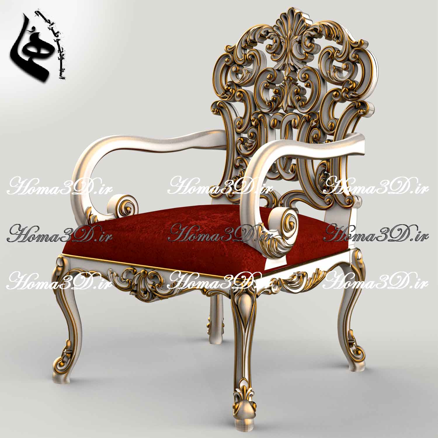 مبل کینگ ابزاری – طراحی ۳بعدی فول ست کامل