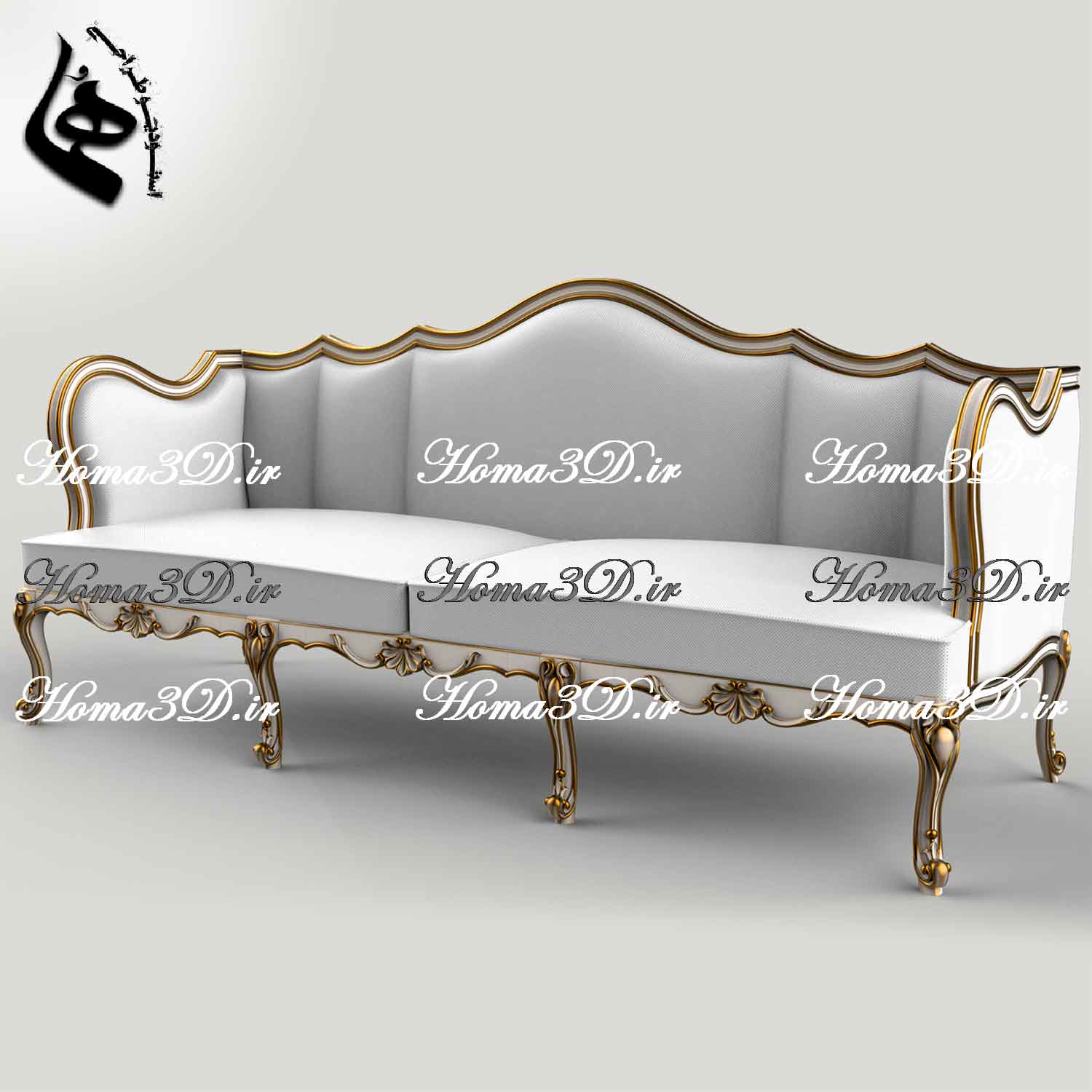 مبل کینگ ابزاری – طراحی ۳بعدی فول ست کامل