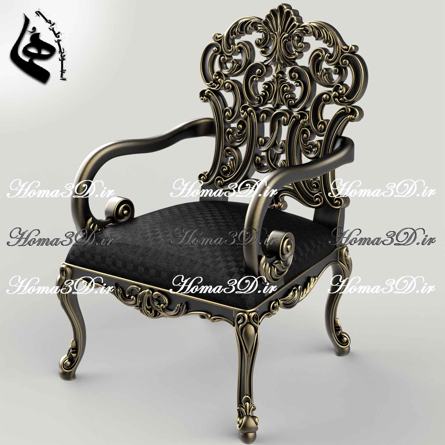 صندلی چپندر کینگ-صندلی چپندر مدل کینگ – تمام منبت لوکس و جذاب، خروجی تست‌شده با کیفیت بالا