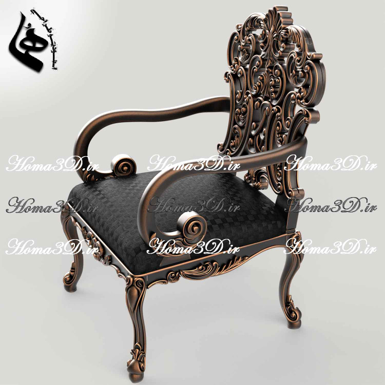 صندلی چپندر کینگ-صندلی چپندر مدل کینگ – تمام منبت لوکس و جذاب، خروجی تستشده با کیفیت بالا