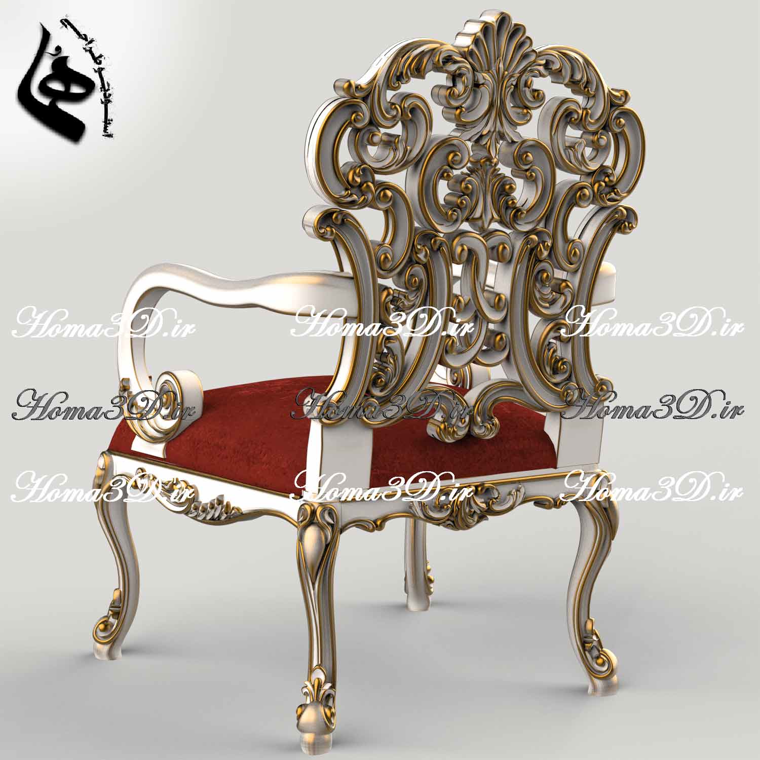 صندلی چپندر کینگ-صندلی چپندر مدل کینگ – تمام منبت لوکس و جذاب، خروجی تست‌شده با کیفیت بالا